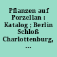 Pflanzen auf Porzellan : Katalog ; Berlin Schloß Charlottenburg, Große Orangerie, 24. August bis 27. September 1979