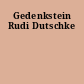 Gedenkstein Rudi Dutschke