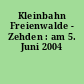 Kleinbahn Freienwalde - Zehden : am 5. Juni 2004