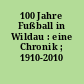 100 Jahre Fußball in Wildau : eine Chronik ; 1910-2010
