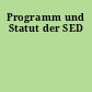 Programm und Statut der SED