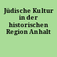 Jüdische Kultur in der historischen Region Anhalt