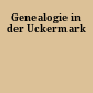 Genealogie in der Uckermark
