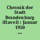 Chronik der Stadt Brandenburg (Havel) : Januar 1950 bis Juli 1952