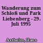 Wanderung zum Schloß und Park Liebenberg - 29. Juli 1995