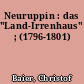 Neuruppin : das "Land-Irrenhaus" ; (1796-1801)