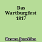 Das Wartburgfest 1817