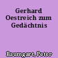 Gerhard Oestreich zum Gedächtnis