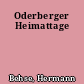 Oderberger Heimattage