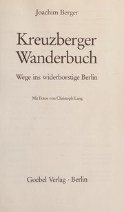 Kreuzberger Wanderbuch