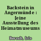 Backstein in Angermünde : [eine Ausstellung des Heimatmuseums Angermünde]