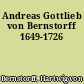 Andreas Gottlieb von Bernstorff 1649-1726
