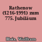 Rathenow (1216-1991) zum 775. Jubiläum