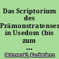 Das Scriptorium des Prämonstratenserklosters in Usedom (bis zum Ende des 13. Jahrhunderts)