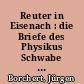 Reuter in Eisenach : die Briefe des Physikus Schwabe ; Roman