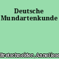 Deutsche Mundartenkunde