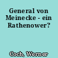 General von Meinecke - ein Rathenower?