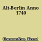 Alt-Berlin Anno 1740