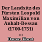 Der Landsitz des Fürsten Leopold Maximilian von Anhalt-Dessau (1700-1751) in Ostpreußen : Versuch einer typologischen Zuordnung