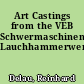 Art Castings from the VEB Schwermaschinenbau Lauchhammerwerk
