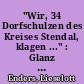 "Wir, 34 Dorfschulzen des Kreises Stendal, klagen ..." : Glanz und Elend des Schulzenamtes in der Altmark ; (13.-18. Jahrhundert)