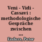 Veni - Vidi - Cassavi : methodologische Gespräche zwischen Historikerin und Physiker