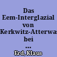 Das Eem-Interglazial von Kerkwitz-Atterwasch bei Guben : (vorläufige Mitteilung)