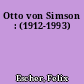 Otto von Simson : (1912-1993)