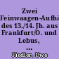 Zwei Feinwaagen-Aufhängungen des 13./14. Jh. aus Frankfurt/O. und Lebus, Lkr. Märkisch-Oderland