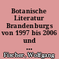 Botanische Literatur Brandenburgs von 1997 bis 2006 und einige Nachträge