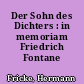 Der Sohn des Dichters : in memoriam Friedrich Fontane