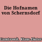 Die Hofnamen von Schernsdorf
