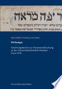 NS-Raubgut : Forschungsbericht zur Provenienzforschung an der Universitätsbibliothek Potsdam 2014-2018