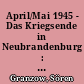 April/Mai 1945 - Das Kriegsende in Neubrandenburg : Neubrandenburg im Dritten Reich