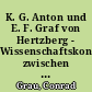K. G. Anton und E. F. Graf von Hertzberg - Wissenschaftskontakte zwischen Görlitz und Berlin im ausgehenden 18. Jahrhundert