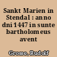Sankt Marien in Stendal : anno dni 1447 in sunte bartholomeus avent