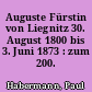 Auguste Fürstin von Liegnitz 30. August 1800 bis 3. Juni 1873 : zum 200. Geburtstag