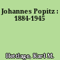 Johannes Popitz : 1884-1945