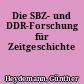 Die SBZ- und DDR-Forschung für Zeitgeschichte