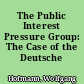 The Public Interest Pressure Group: The Case of the Deutsche Städtetag