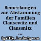 Bemerkungen zur Abstammung der Familien Clausewitz und Claussnitz aus Schlesien