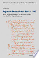 Ruppiner bauernleben 1648-1806 : sozial- und wirtschaftsgeschichtliche Untersuchungen einer ländlichen Gegend Ostelbiens