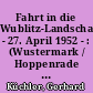 Fahrt in die Wublitz-Landschaft - 27. April 1952 - : (Wustermark / Hoppenrade / Knoblauch / Paretz / Uetz)