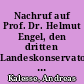 Nachruf auf Prof. Dr. Helmut Engel, den dritten Landeskonservator von Berlin (West) und ersten für das wiedervereinigte Berlin
