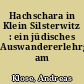 Hachschara in Klein Silsterwitz : ein jüdisches Auswandererlehrgut am Zobten