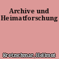 Archive und Heimatforschung