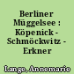 Berliner Müggelsee : Köpenick - Schmöckwitz - Erkner