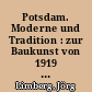 Potsdam. Moderne und Tradition : zur Baukunst von 1919 bis 1933