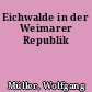 Eichwalde in der Weimarer Republik