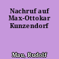 Nachruf auf Max-Ottokar Kunzendorf
